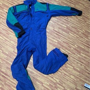 Vintage north face one piece ski suit